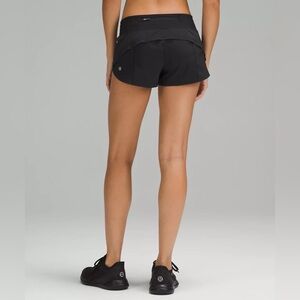 Lululemon size 2 speed up low rise black shorts! Like new